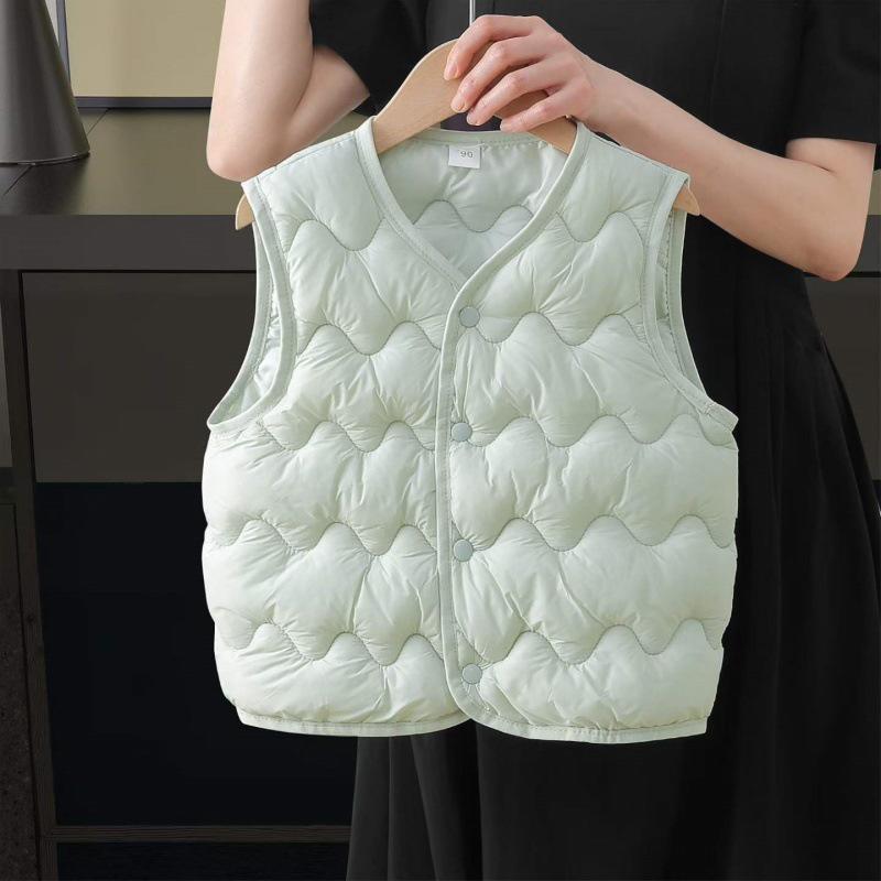 Unisex Korean Style Cotton Vest for Children: Warm Spring, Autumn, Winter Gilet for Infants and Toddlers - Small & Medium Sizes