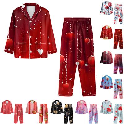 Ladies' Long Sleeved Long Pants Casual Home Set