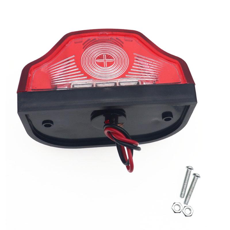 3 LED Number Lamps Waterproof E9 for Lorry Truck Trailer White Light 1x/2x 12V-24V Car License Plate Light