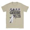 Unisexs Funny Geese Print Pure Cotton Crew Neck Short Sleeve TShirt New Arrival