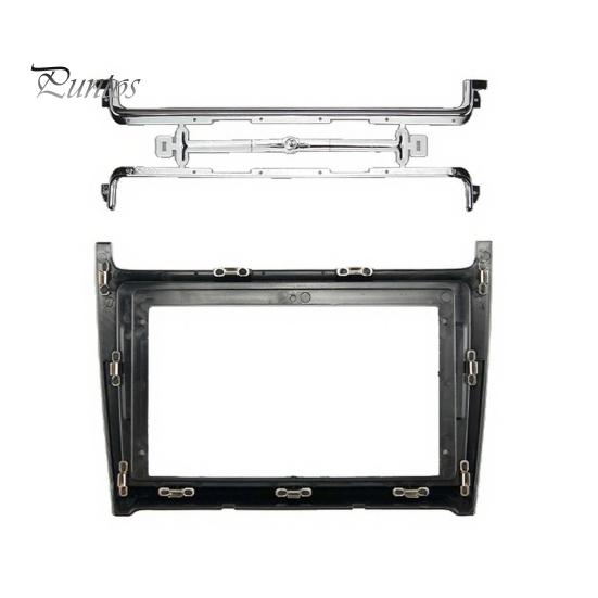 9 Inch Head Unit Panel Radio Dash Kit for Volkswagen 2014, Car Stereo Navigation Fascia Interior Upgrade with Mounting Brackets Screws, Center Console