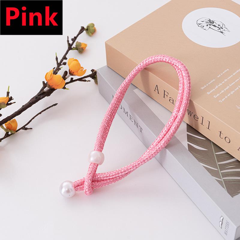 Curtain Tiebacks Decorative Small Pearl Curtain Ties Backs Adujustable Drapery Holdbacks for Home Office Patio Balcony Windows