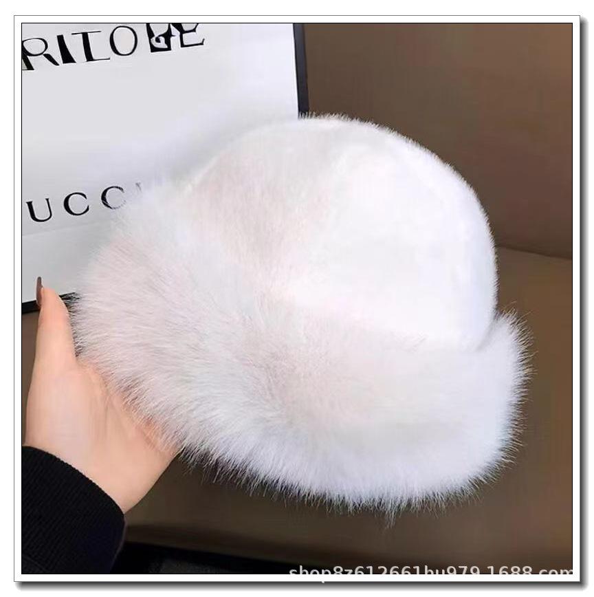 Unisex Winter Plush Earmuffs Bucket Hat - Windproof Korean Style Fisherman Hat One Size