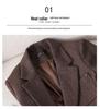 Women's High-End Wool Blend Suit Jacket - Autumn/Winter 2025 Slimming Professional Style