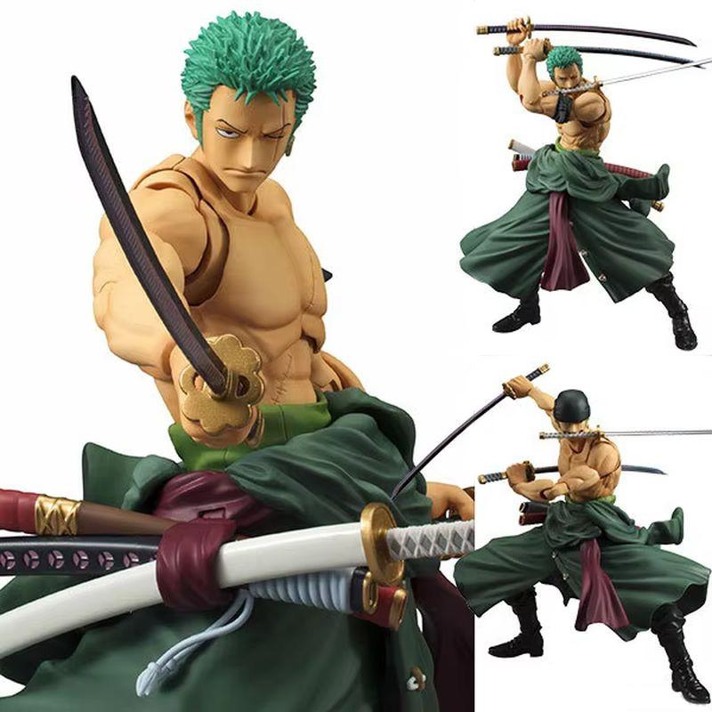 18cm Anime One Piece Monkey Luffy Zoro Portgas Ace Action Figure Articulated Joints Moveable Collection Model Toys Gifts D Poseable Scale Detailed