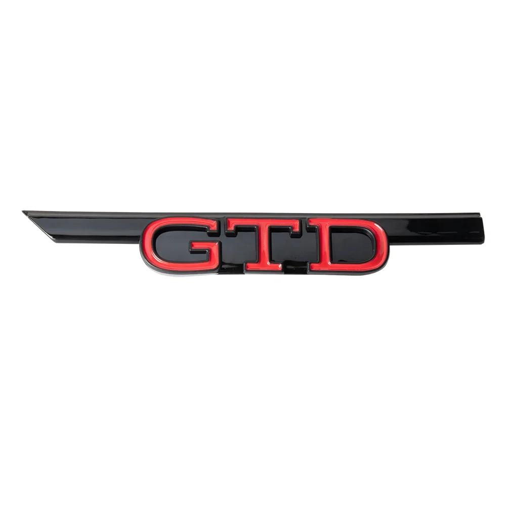 

For VW VOLKSWAGEN 2026 New 1pcs ABS GTI GTD Badge Decoration Car Front Hood Grille Replacement Type For Volkswagen VW Golf 8 Rli