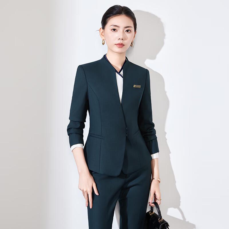 Женский деловой костюм Kasey в китайском стиле XXXL