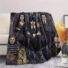Wednesday Addams Print Flannel Blanket, Ultra Soft High Quality All Seasons Warm Throw, Home Decor Cozy Blanket, Perfect Christmas Gift