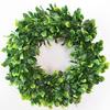 Artificial Green Leaves Wreath Front Door Wreath for Home Indoor Outdoor Decoration