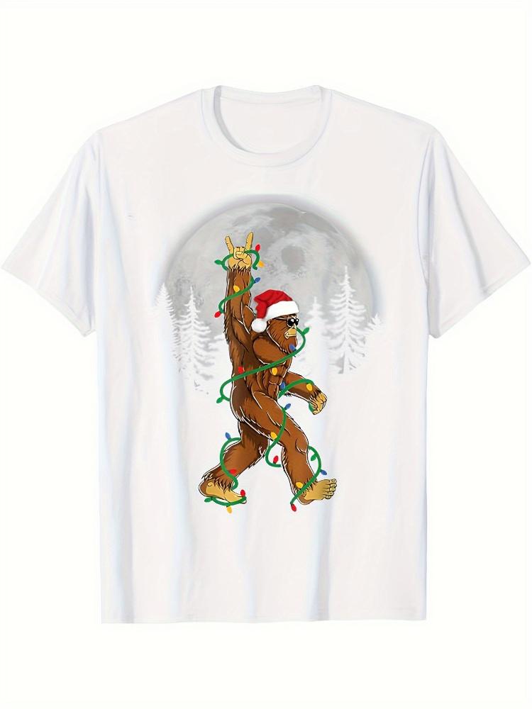 

Christmas Graphic design 100 cotton summer Oneck short sleeve casual printed mens Tshirt S