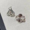 High-quality Lucky Four-leaf Clover Earrings Agate White Mother-of-pearl Earring Buckle Temperament All-match Earrings