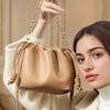 Genuine Leather Versatile Small Bucket Bag 2025 New Cloud Bag Chain Women's Shoulder Bag Cowhide Women's Handbag