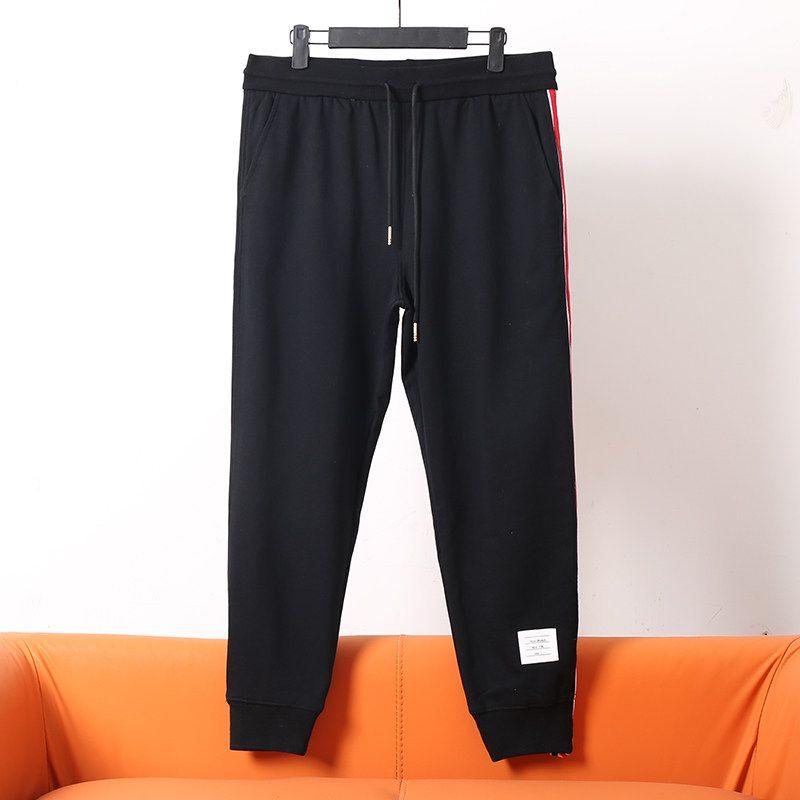 Trendy Brand Side-Striped Color Webbing Jogger Sweatpants for Men and Women, Couple Style, Plus-Size Sports Casual Pants