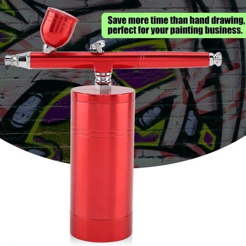 0.3mm Mini Air Compressor Spray Gun Airbrush Set 7CC Capacity