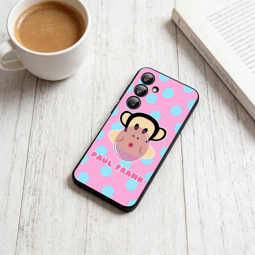 

P-Paul Frank Phone Case For Samsung Galaxy A73,A72,A71,A70,A53,A52,A51,Soft Silicone Black Cover Samsung a40