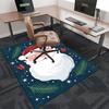 Christmas Santa Claus Chair Mat - Anime Cartoon Design, Non-Slip Carpet for Office, Home Decor, Living Room, Bedroom, Game Room & Dormitory.R012
