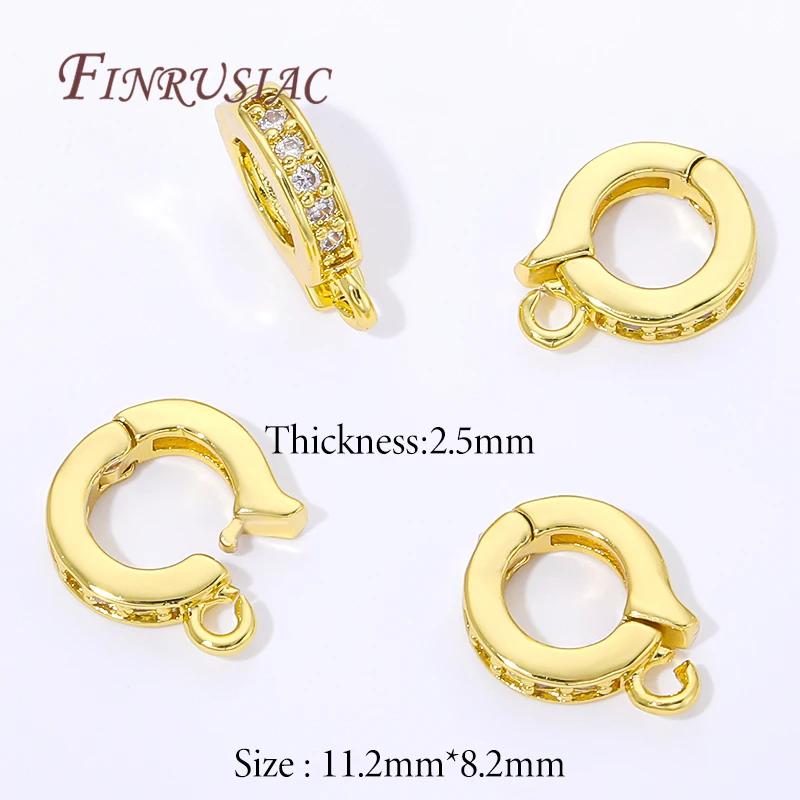 18K Gold Plated Bails For Pendant,Hinged Necklace Enhancer,Necklace Bail,Charms Clasps Connector For Jewelry Making Accessories