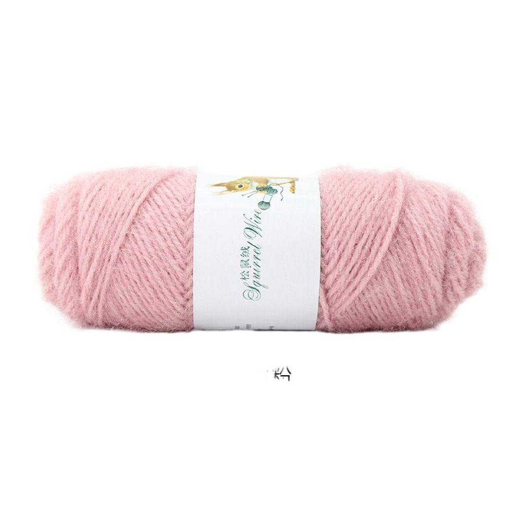 Soft Wool Yarn Delicate Knitting Yarn DIY Squirrel Cashmere Yarn Scarf Weaving