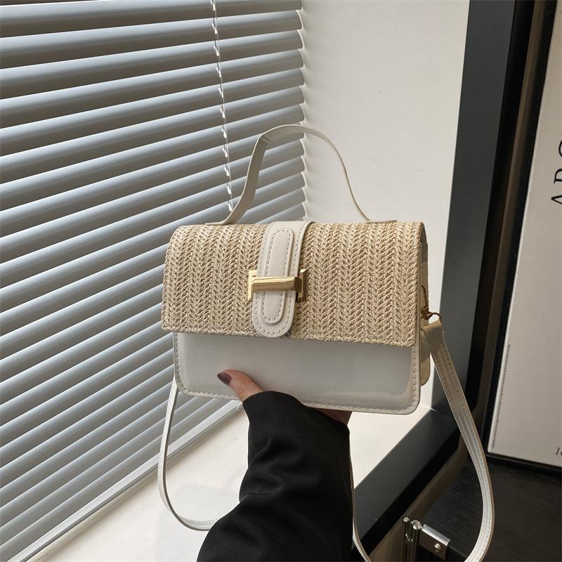 New Contrasting Colors, Fashionable Casual and Versatile Women's Handbags, High-quality Textured Shoulder Messenger Bags, Popular In Summer