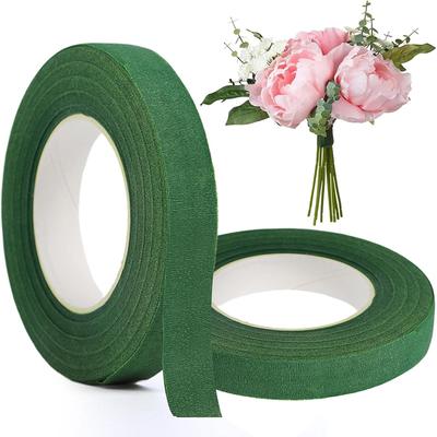 2Roll 20Yards Floral Tape 1.2cm Flower Floral Tapes for Bouquet Stem Wrapping Floral Crafts Wedding Bouquet Floristry Tape Set