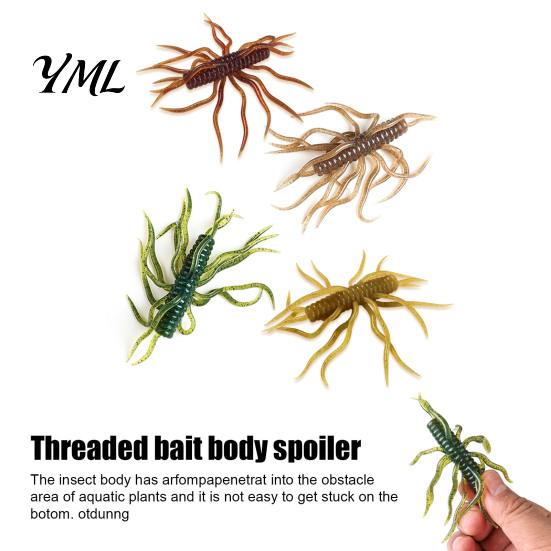 Leurre Artificiel de Pêche 1/3/5 Pièces 9.5cm/9g Flottant Souple avec Multi-Tentacules, Appât Bionique Réaliste Topwater à Multi-Tentacules, Swimbait pour Eau Douce