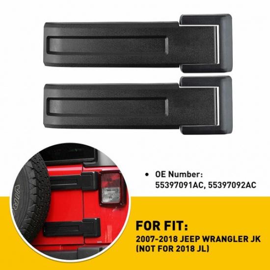 

Tailgate Hinge Covers For 2007-2018 Jeep Wrangler Trim JK Unlimited Accessories
