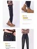 Plus Size Fleece-Lined High Waist Harem Jeans for Women - Autumn/Winter Slimming Carrot Fit