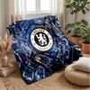 Chelsea FC Theme blanket Soft Flannel Blanket Plush Throw Blanket Cozy Sofa Bed Blanket for Home Decor