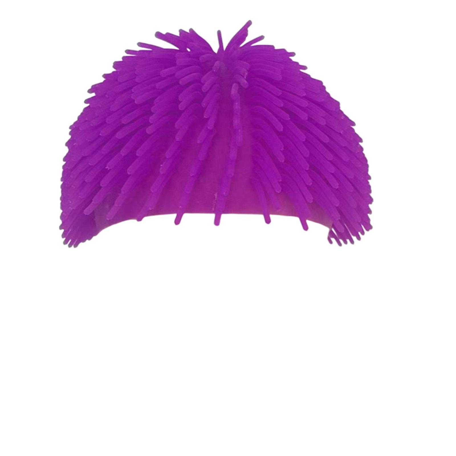 

TPR Soft Rubber Long Hair Headband, Internet Famous Color Headband, Parent-child Interactive Game Toy фиолетовый