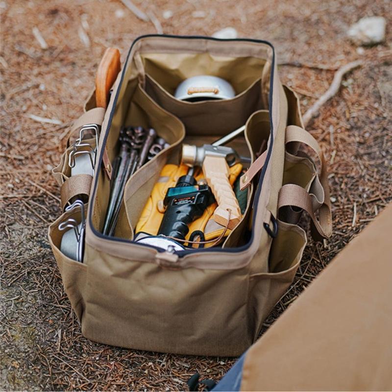 Waterproof Anti-Fall Tools Tote Storage Bag Multi-Pocket Outdoor Multi-Function Tools Bag Organizers Heavy Duty Tool Bag
