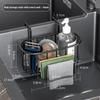 Hanging Stainless Steel Sink Drain Basket Silver/Black/Grey Soap Holder Rack  Kitchen
