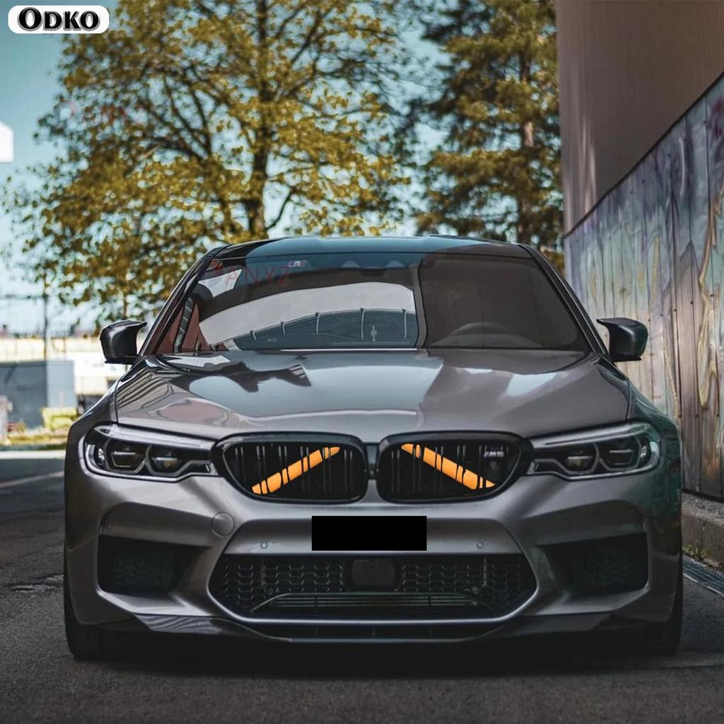 Car Front Grille Trim Strips For BMW 1 3 5 Series F20 116i 118i 120i F30 F31 F34 GT 320i 328i G30 G31 Sedan Touring Accessories