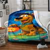 Halloween Scooby Doo Adventure Flannel Blanket Super Soft Warm Cozy Blanket For Sofa Bed Office Travel Allseason Home Decor Gift