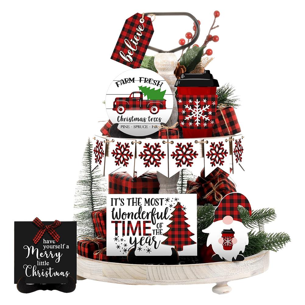 

12 шт. Пряничный человечек, снежинка, деревянные знаки, декоративные рождественские гномы, деревянные знаки, декор, праздничная тема для зимнего домашнего декора