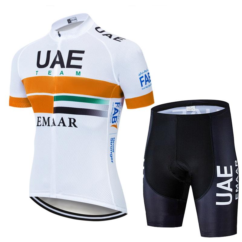 Cycling Suit Summer Men's Road Bike Short Sleeved Set Breathable Quick Drying Cycling Jersey with Sponge Cushion Bib