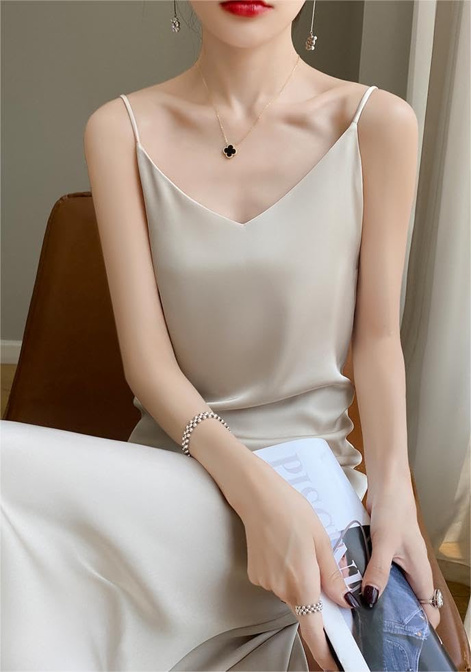 Syvent Long Satin Underwear 17 Smooth Cami 12F702 Women's Camisole, Colors, Glossy, Sexy, Dress, Underwear, Slip, Petticoat, Dress, Pajamas,