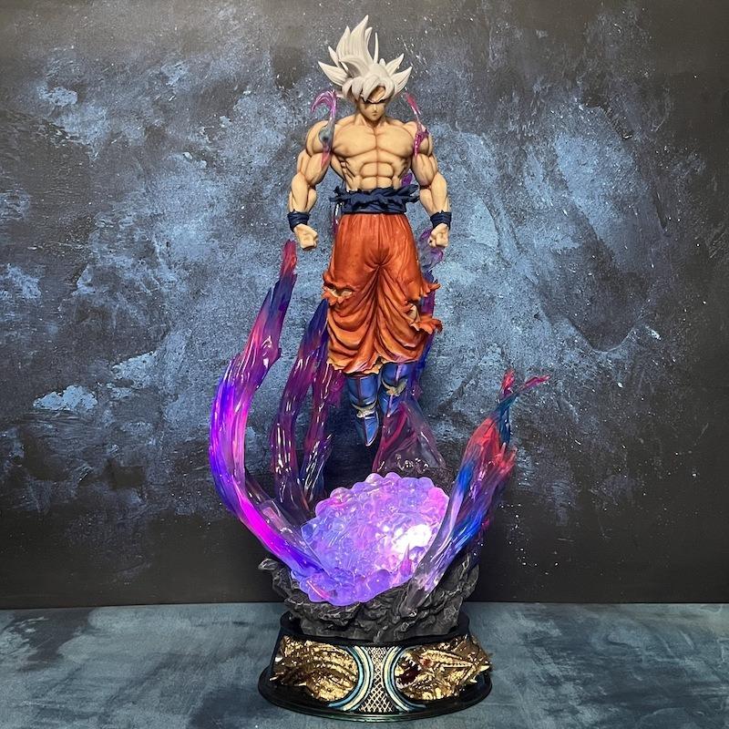 25cm Dragon Ball Anime Figure Son Goku Ultra Instinct Super Saiyan Figurine Statue Pvc Statue Model Ornament Collection Toy Gift