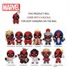 1PC Marvel Officially Licensed Deadpool 3D Figurine Blind Box Bag Clip Anime Figure High Quality Keychain Anime Collector Backpack Kering