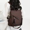 Large capacity nylon splicing women's backpack urban simple commuting shoulder bag anti-theft storage college student schoolbag