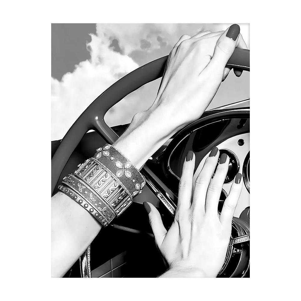 Modern Luxury Fashion Black White Art Heels Champagne Feminist Retro Poster Canvas Paintings Wall Art Pictures Home Decor