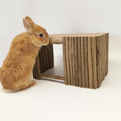 Rabbit House Teeth Grinding Natural Wood Branches Weaving Hut Chinchilla Nest Hamster