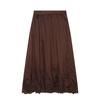 European and American French women's fashion, lace embroidered top skirt set 8741051