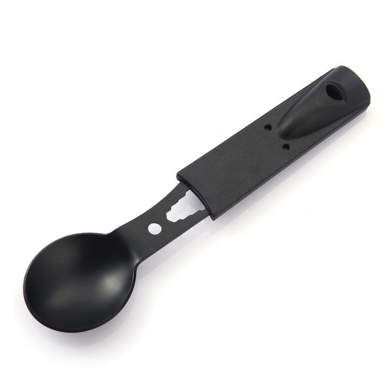 Outdoor Edelstahl Mit Pfeife Löffel Gabel Set Multifunktionale Campingmesser Camping Geschirr Outdoor Wind Kombination