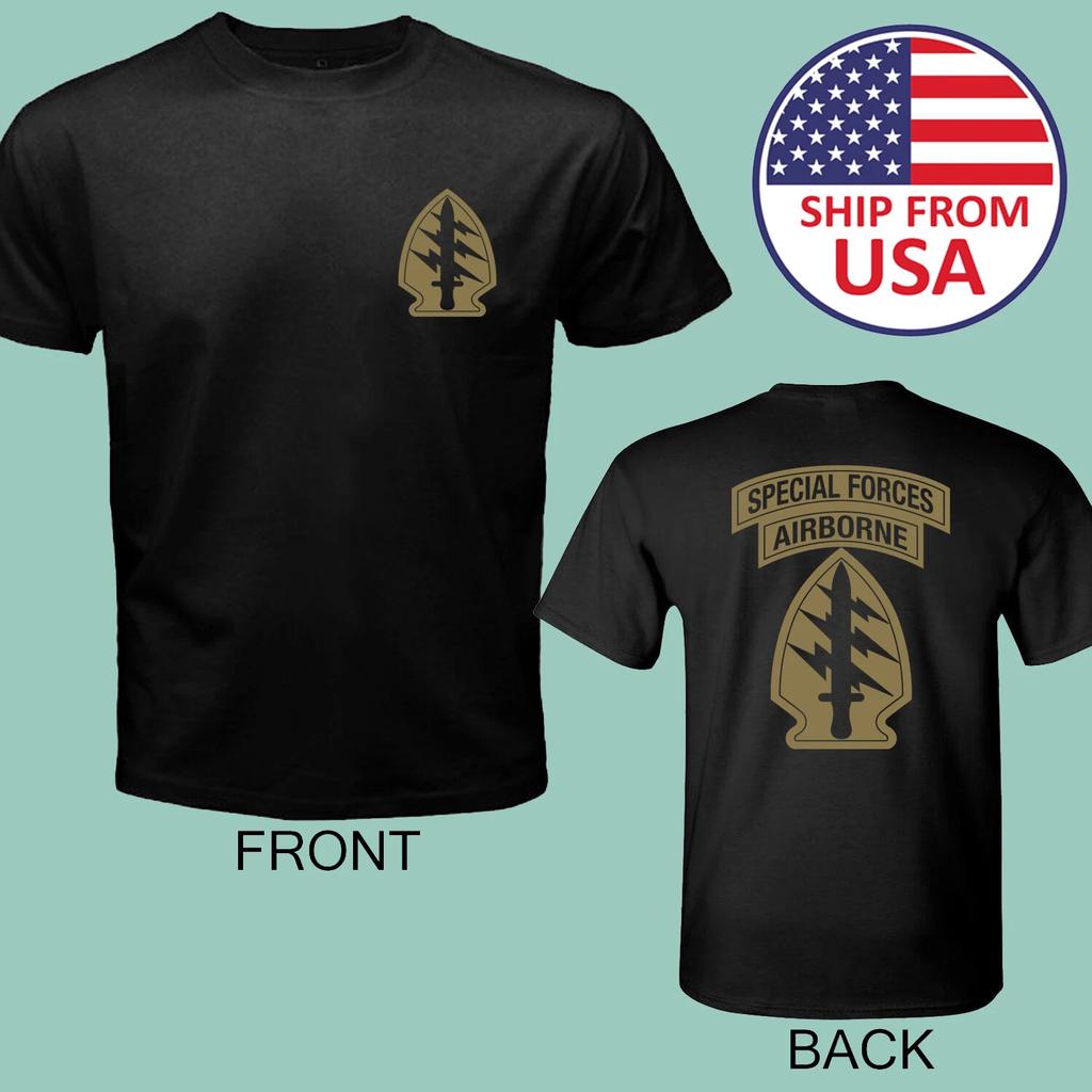 US Special Forces Airborne Army Men's Black Size S-5XL