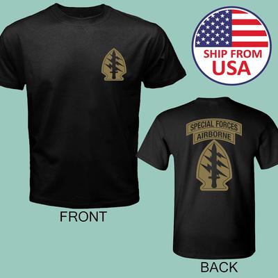 US Special Forces Airborne Army Men's Black Size S-5XL