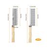 2Pcs Pet Grooming Combs Set Detangling Comb for Cats Dogs Stainless Steel Dogs Comb Cat Hair Removal Comb with Wooden Handle