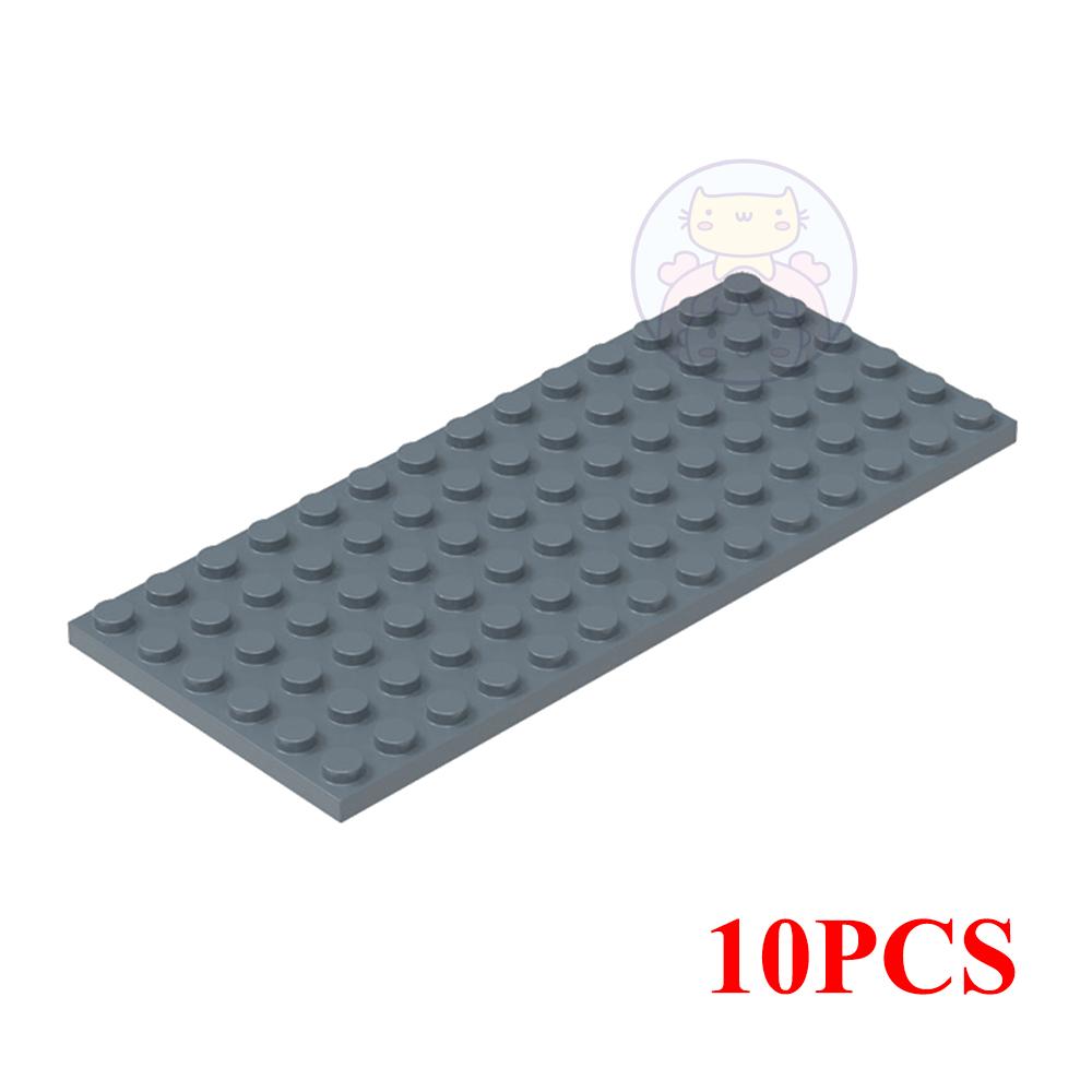 10PCS 6X14 Dots Base Plate Classic MOC DIY City Figures Building Blocks Bricks Parts Compatible with 3456 Children Toys Gift