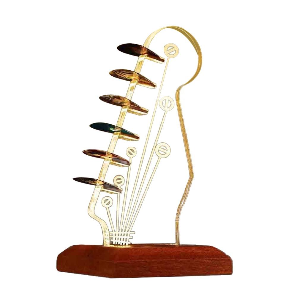 Wooden Base Guitar Rack Storage Light Rack  for MusicEnthusiasts