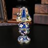 Light luxury retro desk lamp jewelry box flip cover dust-proof jewelry box jewelry storage jewelry box metal handicraft ornament