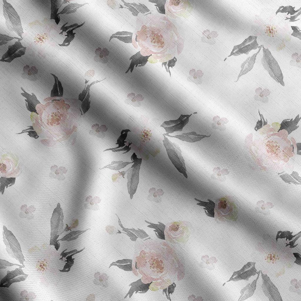 Soimoi Floral Vintage Print Cotton Cambric Quilting Fabric Sold by The Yard 42 Inch Wide Medium Weight Cotton Fabric Sewing Supplies